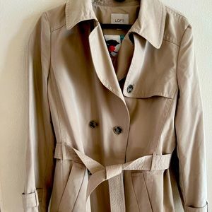 Never worn neutral Loft trench coat